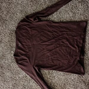 No Boundaries long brown sleeve shirt